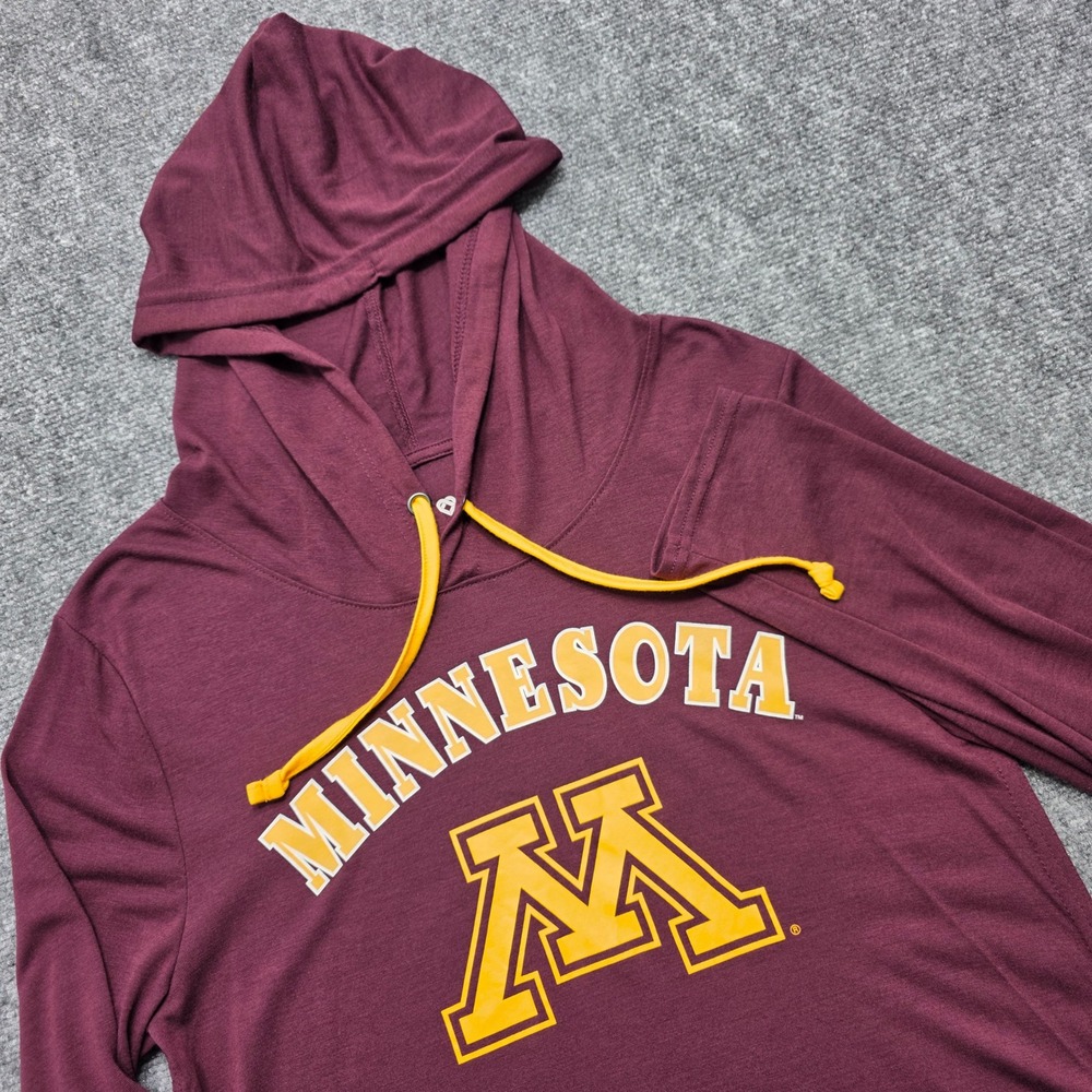 Colosseum Minnesota Golden Gophers Hoodie Maroon Women's Large NCAA Shirt Gym